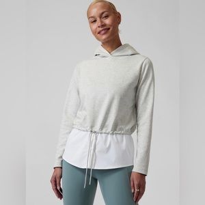 Athleta Gallery Hoodie Drawstring Top